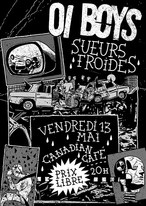 Oi Boys + Sueurs Froides au Canadian Café le 13 mai 2022 à Tours (37)