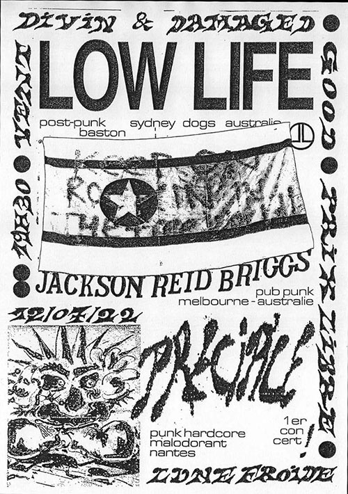 Low Life + Jackson Reid Briggs + Precipice à Lune Froide le 12 juillet 2022 à Nantes (44)