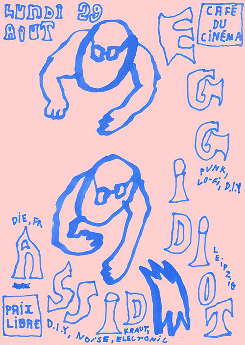 Egg Idiot + Assid au Café du Cinéma le 29 août 2022 à Nantes (44)