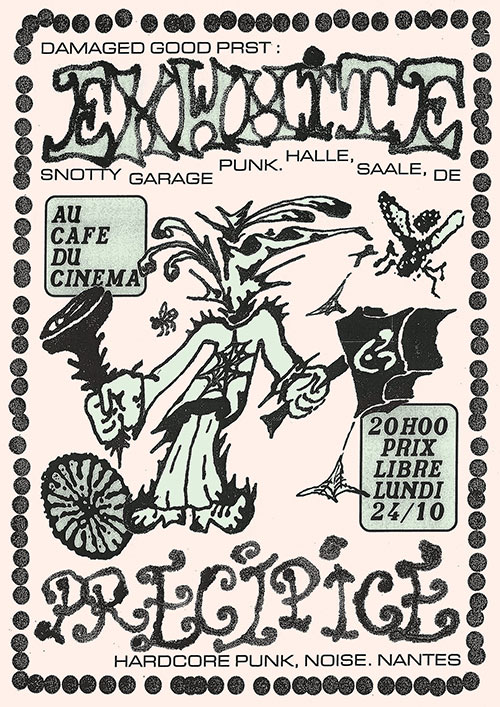 ExWhite + Precipice au Café du Cinéma le 24 octobre 2022 à Nantes (44)