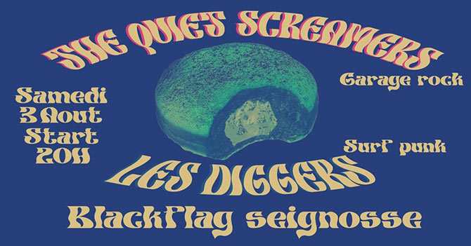 The Quiet Screamers + Les Diggers au Black Flag le 03 août 2024 à Seignosse (40)