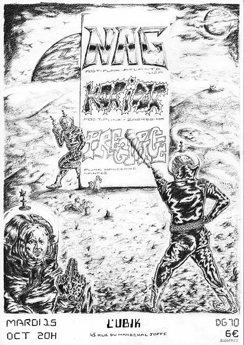 NAG + Koridor + Precipice à l'Ubik le 15 octobre 2024 à Nantes (44)