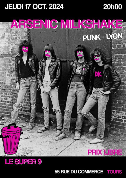 Arsenic Milkshake au Super 9 le 17 octobre 2024 à Tours (37)