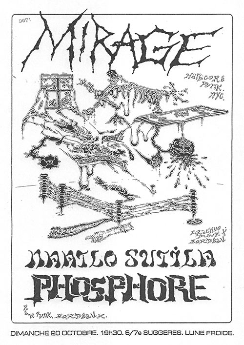 Mirage + Naatlo Sutila + Phosphore à Lune Froide le 20 octobre 2024 à Nantes (44)