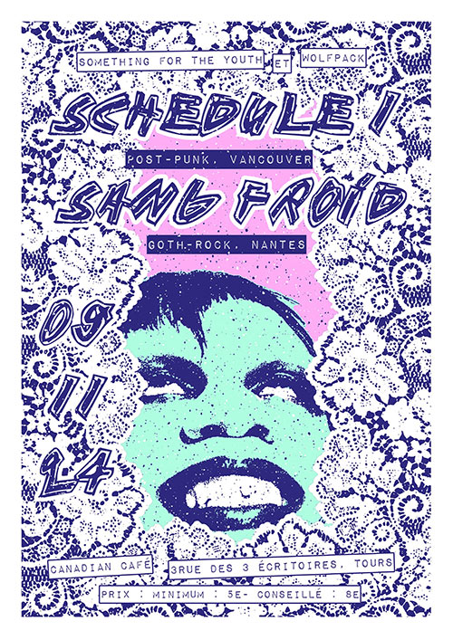 Schedule 1 + Sang Froid au Canadian Café le 09 novembre 2024 à Tours (37)