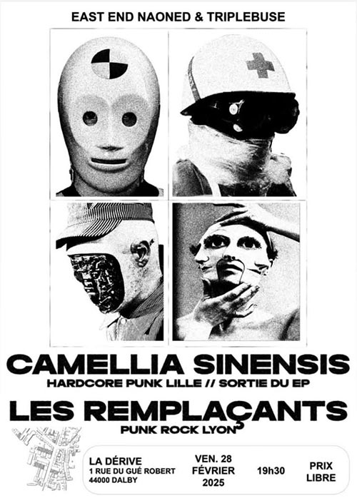 Camellia Sinensis + Les Remplaçants à la Dérive le 28 février 2025 à Nantes (44)