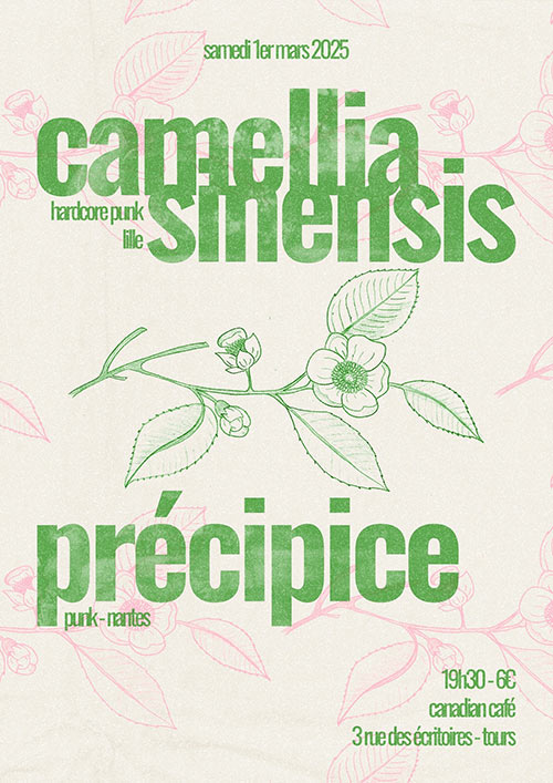 Camellia Sinensis + Précipice au Canadian Café le 01 mars 2025 à Tours (37)