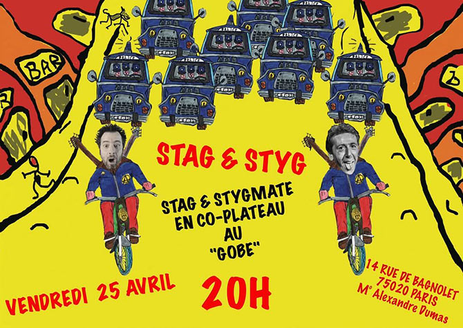 STAG Solo & David STYGMATE le 25 avril 2025 à Paris (75)