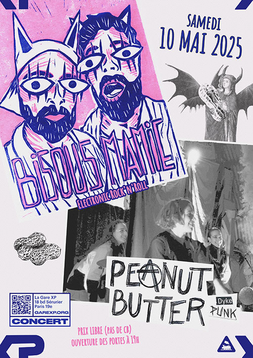 Concert BISOUS MAMIE + PEANUT BUTTER le 10 mai 2025 à Paris (75)