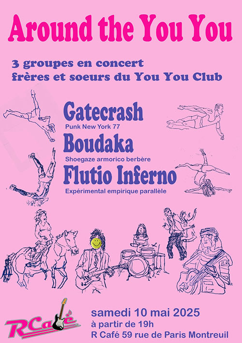 Around You You au R Café le 10 mai 2025 à Montreuil (93)