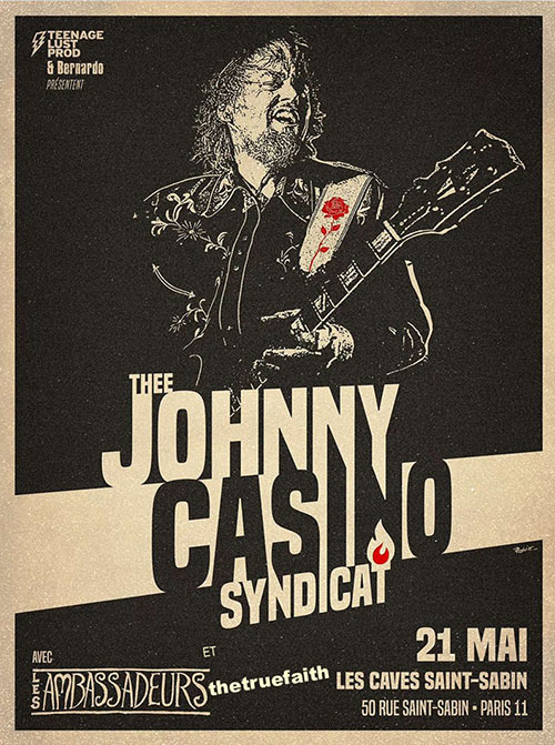 Thee Johnny Casino Syndicat + Les Ambassadeurs + Thetruefaith le 21 mai 2025 à Paris (75)