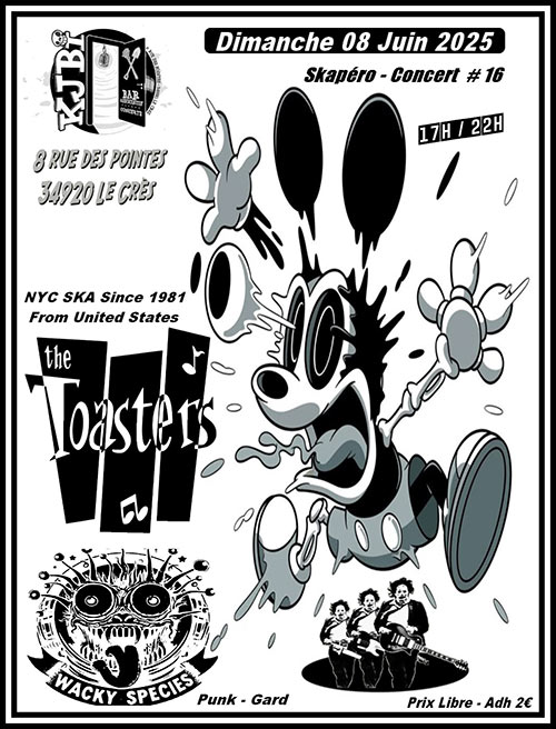 The Toasters + Wacky Species au KJBi le 08 juin 2025 à Le Crès (34)