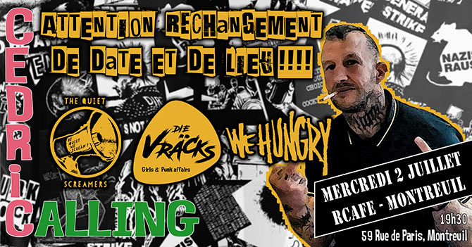 Cedric Calling - Annive Punk au Rcafé le 02 juillet 2025 à Montreuil (93)