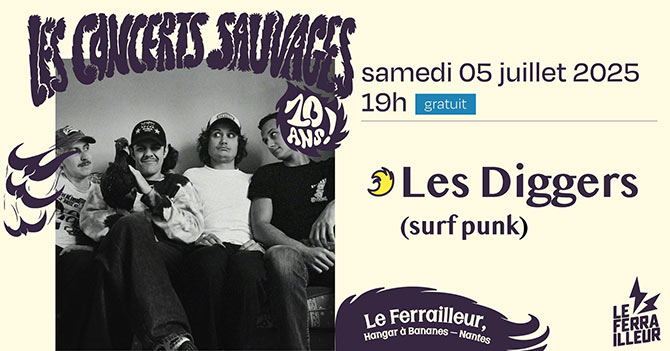 Les Diggers au Ferrailleur le 05 juillet 2025 à Nantes (44)