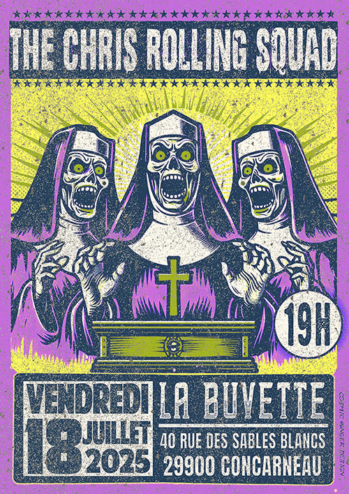 Concert The Chris Rolling Squad le 18 juillet 2025 à Concarneau (29)