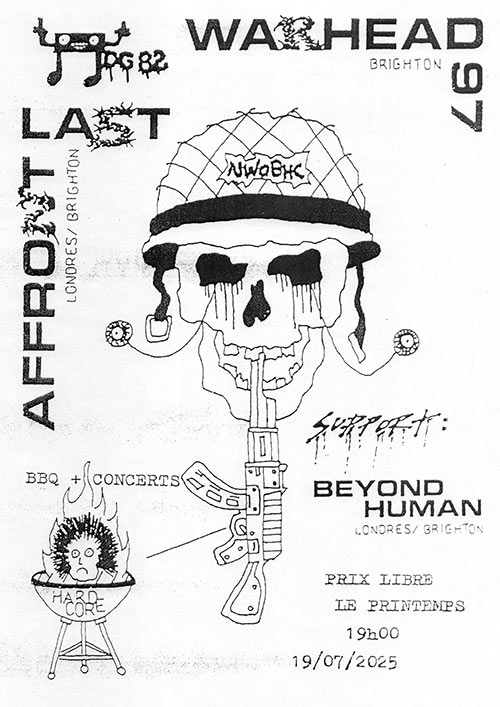 Last Affront + Warhead 97 + Beyond Human au Printemps le 19 juillet 2025 à Nantes (44)