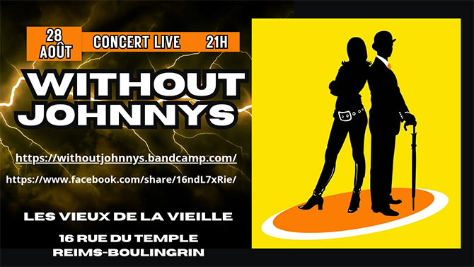 Concert Live *Without Johnny's* [Post-Punk / No Wave Lo-Fi] le 28 août 2025 à Reims (51)