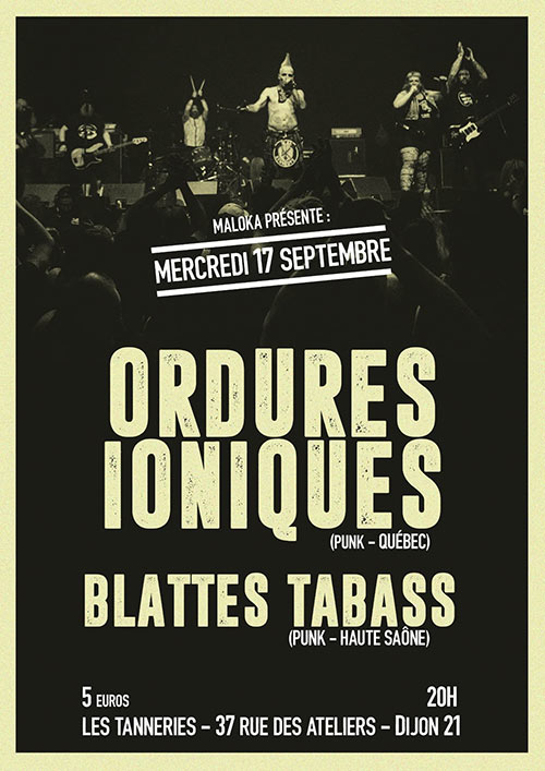 Les Ordures Ioniques + Blattes Tabass aux Tanneries le 17 septembre 2025 à Dijon (21)