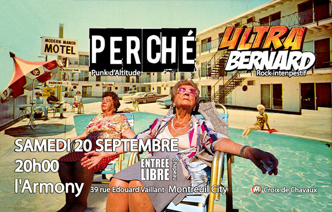 Concert Punk Rock à l'Armony le 20 septembre 2025 à Montreuil (93)
