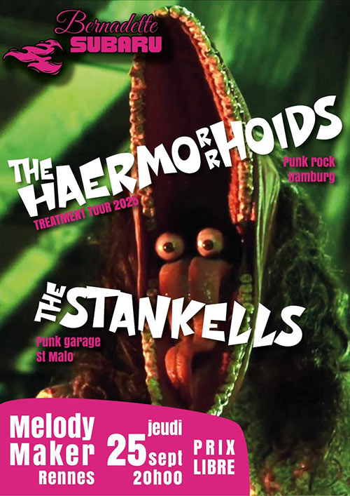 The Haermorrhoids + The Stankells au Melody Maker le 25 septembre 2025 à Rennes (35)