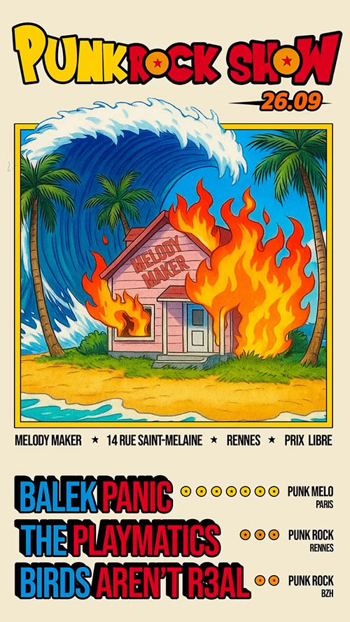 Punk Rock show au Melody Maker le 26 septembre 2025 à Rennes (35)