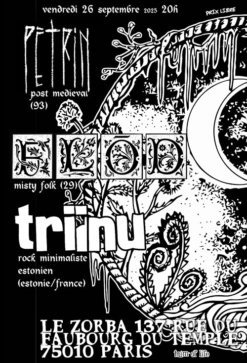 FL&Omacr;D x PÉTRIN x TRIINU au Zorba le 26 septembre 2025 à Paris (75)