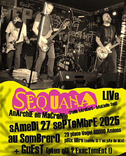 Sequana au Sombrero Café le 27 septembre 2025 à Amiens (80)