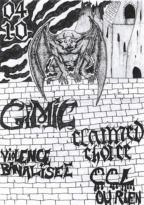 Gimic + Claimed Choice + Violence Banalisée au CCL le 04 octobre 2025 à Lille (59)