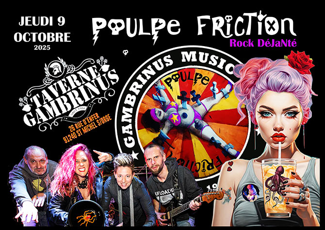 Poulpe Friction à la Taverne Gambrinus le 09 octobre 2025 à Saint-Michel-sur-Orge (91)