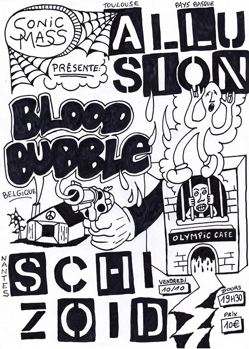 Allusion + Blood Bubble + Schizoid à l'Olympic Café le 10 octobre 2025 à Paris (75)