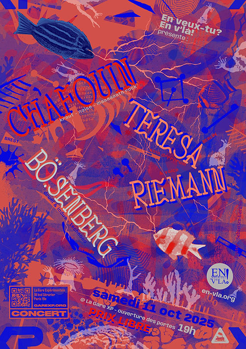 Chafouin + BÖ.SENBERG + Teresa Riemann @ La Gare XP le 11 octobre 2025 à Paris (75)