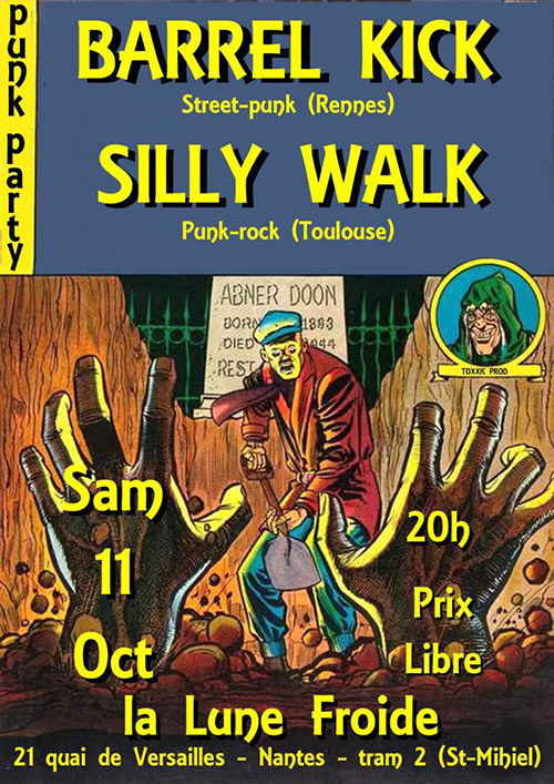 Punk party à Lune Froide le 11 octobre 2025 à Nantes (44)