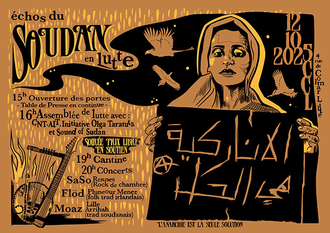 Échos du Soudan en lutte @ CCL le 12 octobre 2025 à Lille (59)
