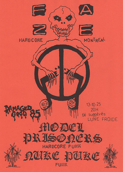 FAZE + Model Prisoners + Nuke Puke à Lune Froide le 13 octobre 2025 à Nantes (44)
