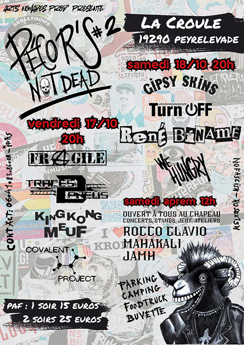 Festival Pécor's Not Dead #2 à la Croule le 17 octobre 2025 à Peyrelevade (19)