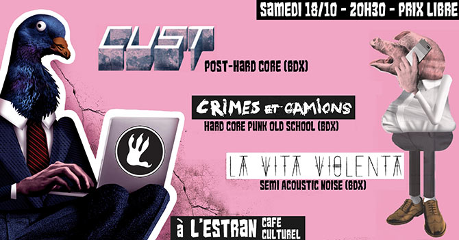 CUST / CRIMES ET CAMIONS / LA VITA VIOLENTA le 18 octobre 2025 à Saint-Médard-en-Jalles (33)