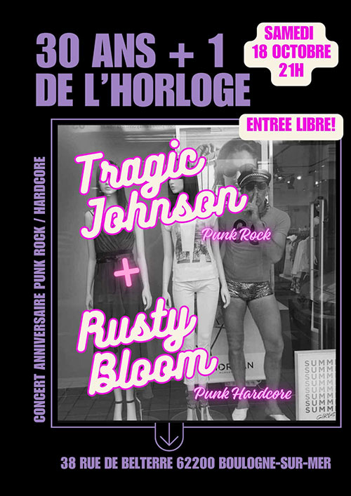 30 ans + 1 de l'Horloge le 18 octobre 2025 à Boulogne-sur-Mer (62)