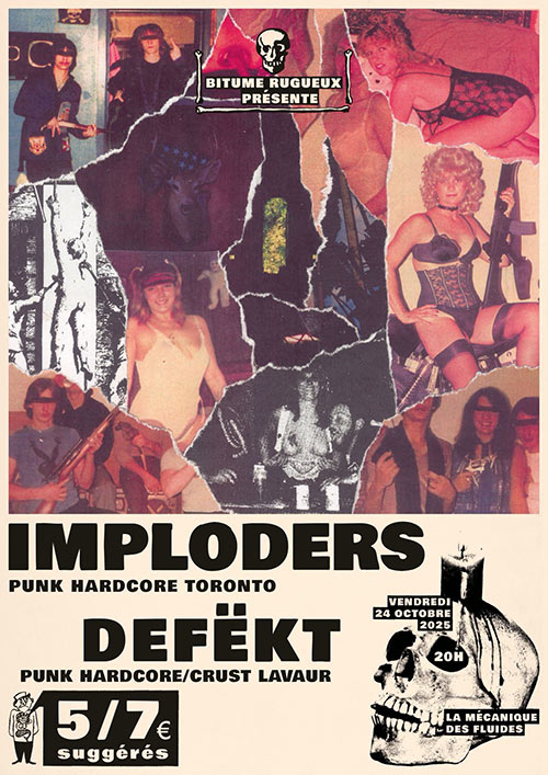 Imploders + Defëkt à la Mécanique des Fluides le 24 octobre 2025 à Toulouse (31)