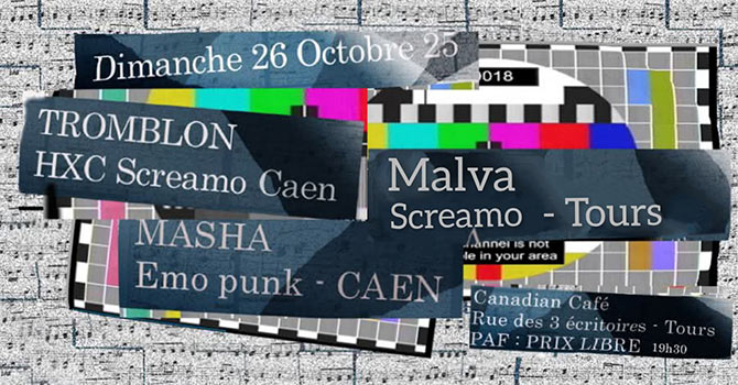 Tromblon + Masha + Malva au Canadian Café le 26 octobre 2025 à Tours (37)