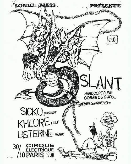 Slant + Sicko + Khlore + Listerine au Cirque Électrique le 30 octobre 2025 à Paris (75)