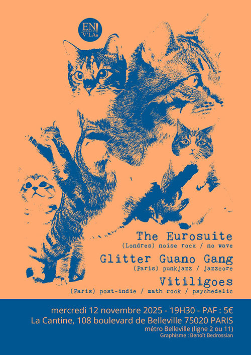 Concert En veux-tu? En v'là! à la Cantine de Belleville le 12 novembre 2025 à Paris (75)