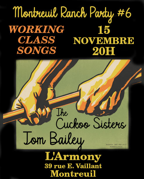 Montreuil Ranch Party - Working Class Songs - Cuckoo Sisters le 15 novembre 2025 à Montreuil (93)