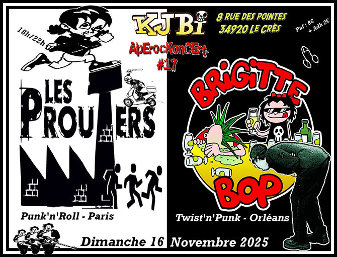 Brigitte Bop + Les Prouters au KJBi le 16 novembre 2025 à Le Crès (34)