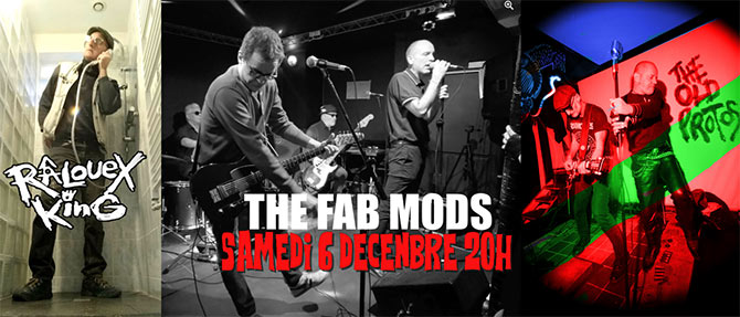 Râlouex KIng / The FAB MODS / The Old Prototypes s'harmonisent le 06/12/2025 à Montreuil (93)