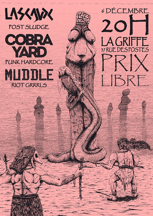 LASCAUX + COBRA YARD + MUDDLE - La Griffe le 06/12/2025 à Lille (59)