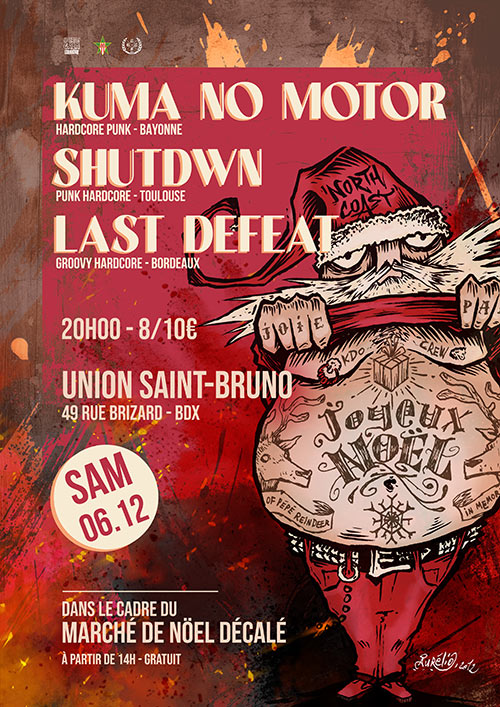 Kuma No Motor + Shutdwn + Last Defeat @ U.S.B le 06/12/2025 à Bordeaux (33)