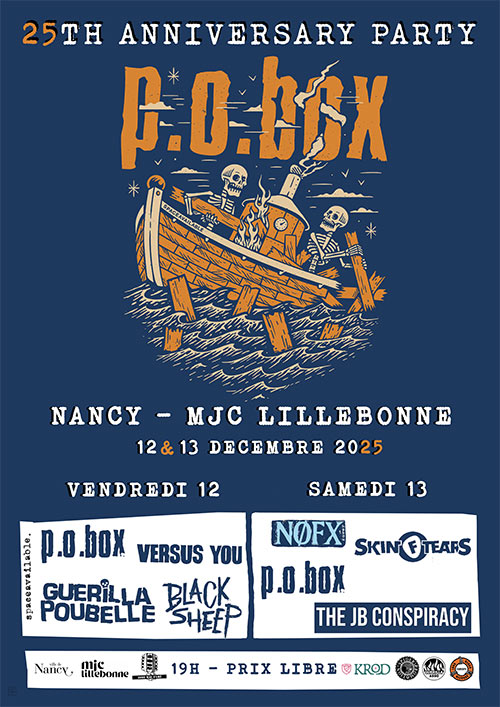 P.O.BOX 25ème anniversaire @ MJC Lillebonne le 12 décembre 2025 à Nancy (54)