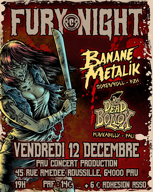 Banane Metalik + Dead Bollox @ PCP le 12 décembre 2025 à Pau (64)