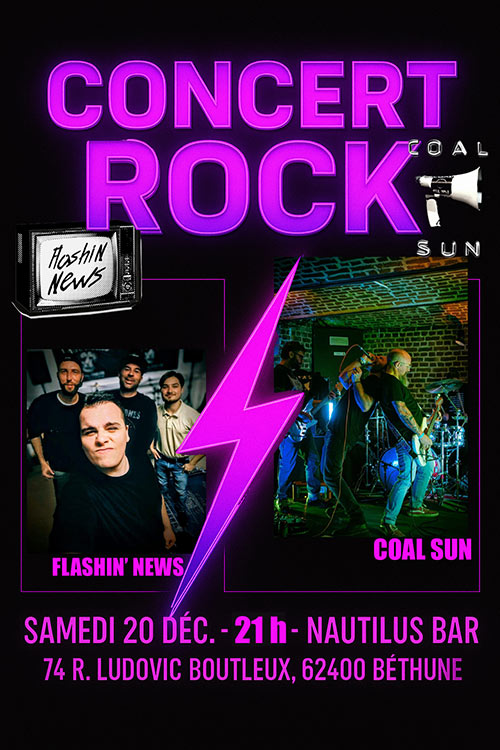 Concert Rock au Nautilus le 20/12/2025 &agrave; Béthune (62)
