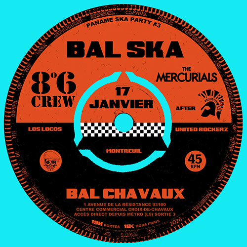Bal Ska au Bal Chavaux le 17/01/2026 à Montreuil (93)